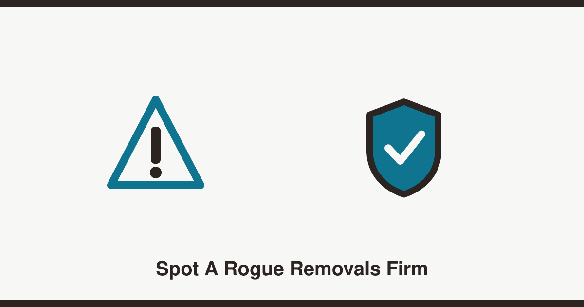 How to spot a rogue removals firm